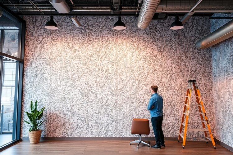 Lansing Wallpaper Installation by Four Seasons Painting
